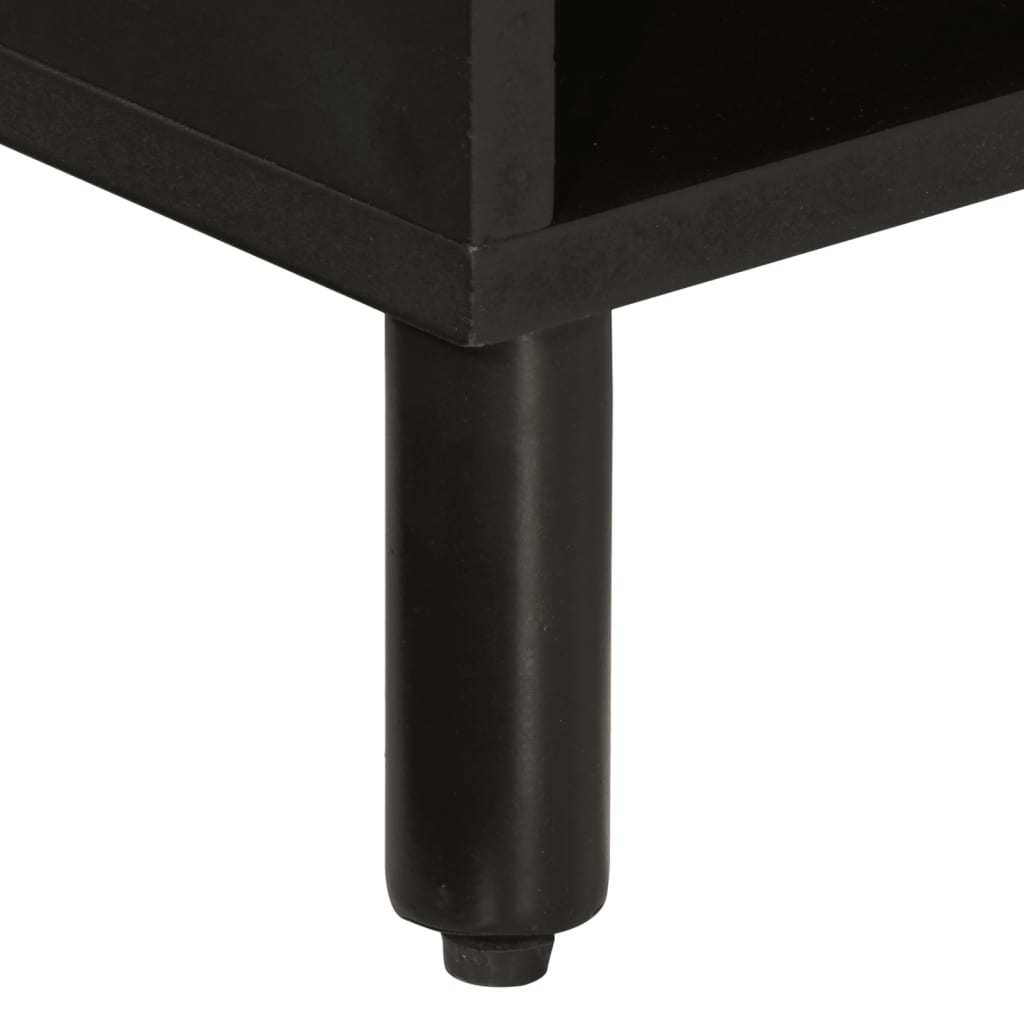 Meuble TV Noir sur Pied en Manguier - 80 cm-Mon Meuble TV-Naturel-bois de manguier massif-1-9