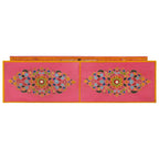 Meuble TV Rose Pale en Manguier Massif - 110 cm-Mon Meuble TV-Bleu-110 cm-1-5