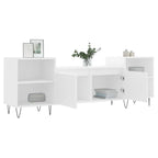 Meuble TV Scandinave Blanc et Métal - 160 cm-Mon Meuble TV-4