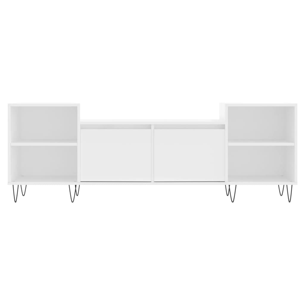 Meuble TV Scandinave Blanc et Métal - 160 cm-Mon Meuble TV-5