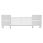 Meuble TV Scandinave Blanc et Métal - 160 cm-Mon Meuble TV-5