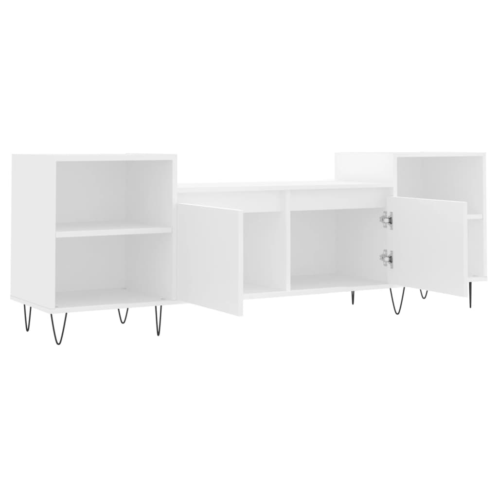 Meuble TV Scandinave Blanc et Métal - 160 cm-Mon Meuble TV-6