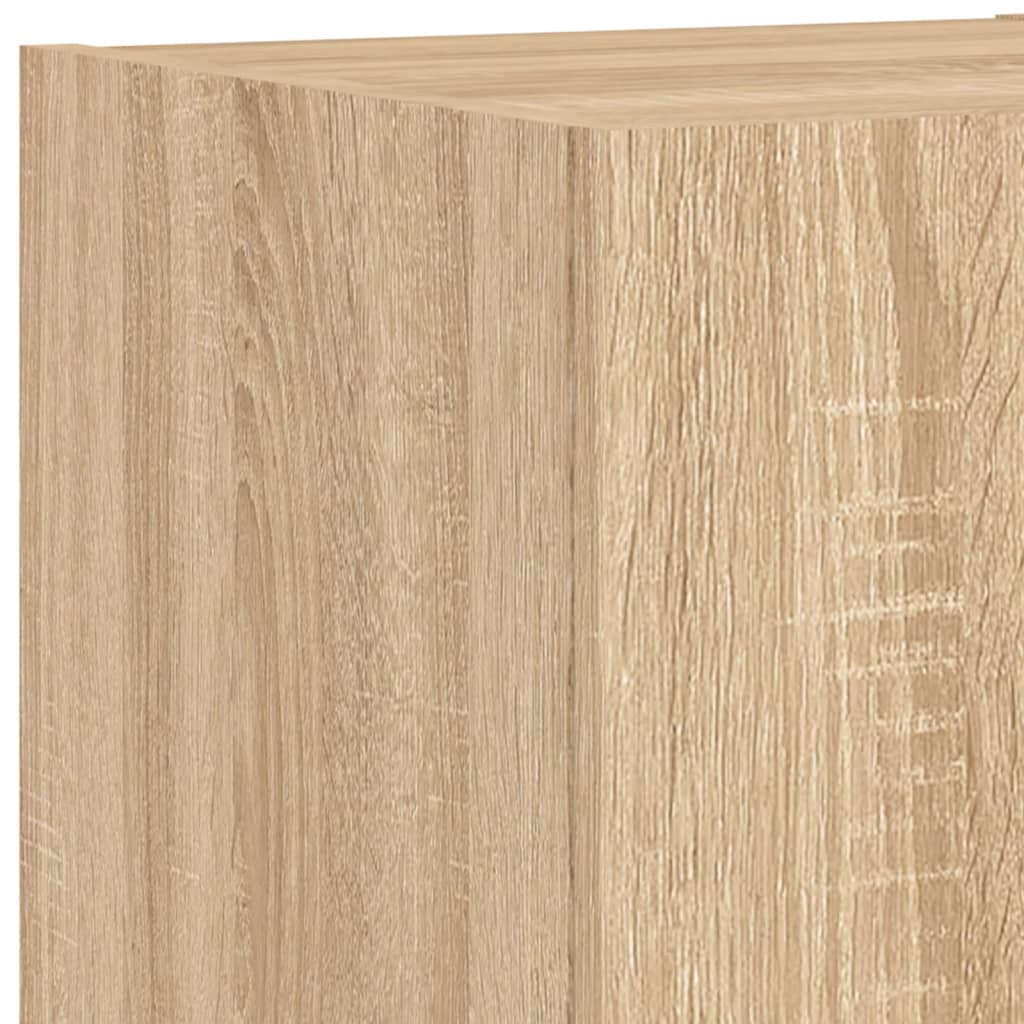 Meuble TV Scandinave Effet Bois Naturel Clair - 5 Pièces-Mon Meuble TV-Chêne sonoma-1-10