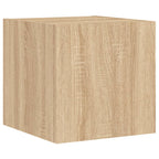 Meuble TV Scandinave Effet Bois Naturel Clair - 5 Pièces-Mon Meuble TV-Chêne sonoma-1-8