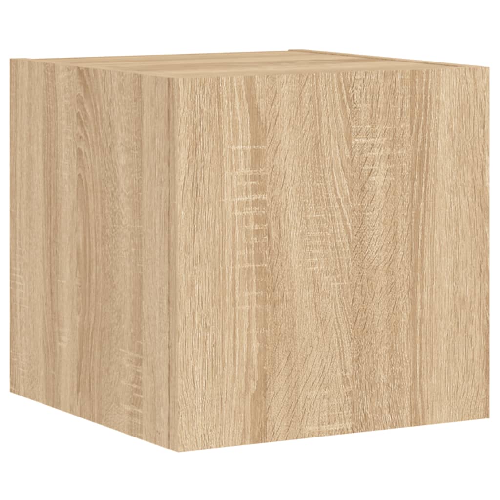 Meuble TV Scandinave Effet Bois Naturel Clair - 5 Pièces-Mon Meuble TV-Chêne sonoma-1-8