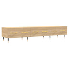 Meuble TV Scandinave Effet Chêne Sonoma - 150 cm-Mon Meuble TV-Blanc-1-2