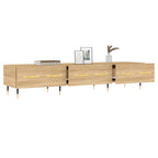 Meuble TV Scandinave Effet Chêne Sonoma - 150 cm-Mon Meuble TV-Blanc-1-4