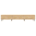 Meuble TV Scandinave Effet Chêne Sonoma - 150 cm-Mon Meuble TV-Blanc-1-5