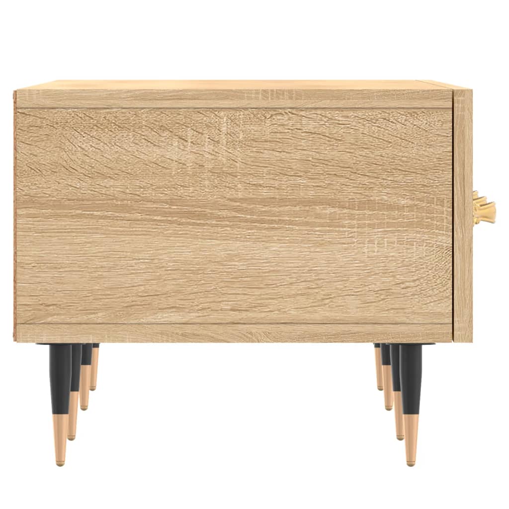 Meuble TV Scandinave Effet Chêne Sonoma - 150 cm-Mon Meuble TV-Blanc-1-7