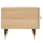 Meuble TV Scandinave Effet Chêne Sonoma - 150 cm-Mon Meuble TV-Blanc-1-7