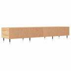 Meuble TV Scandinave Effet Chêne Sonoma - 150 cm-Mon Meuble TV-Blanc-1-8