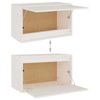 Meuble TV Scandinave en Bois Massif Blanc - 3 Pièces-Mon Meuble TV-Blanc-6