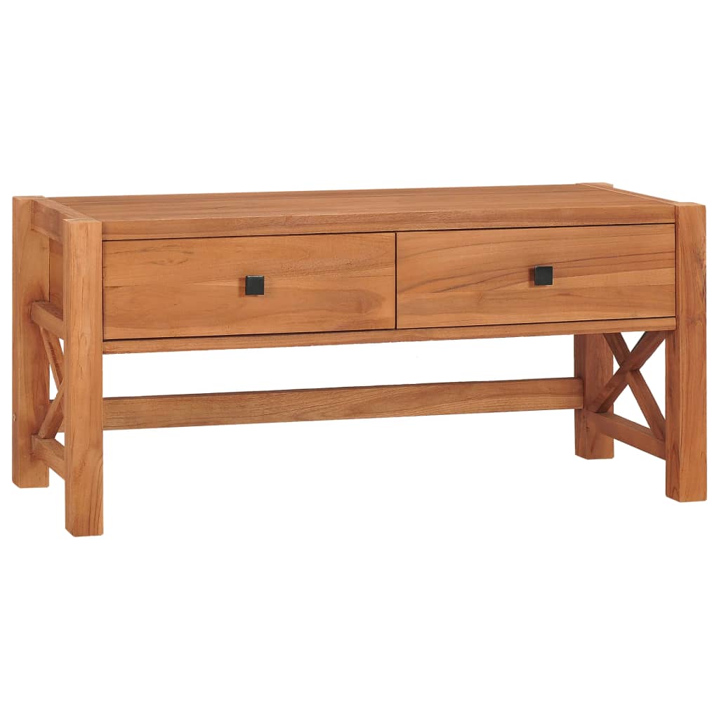 Meuble TV Scandinave en Teck - 140 cm-Mon Meuble TV-100 cm-1-10