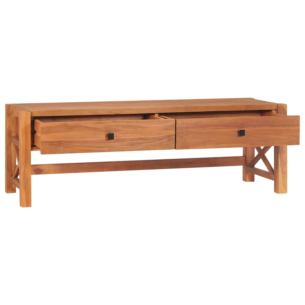 Meuble TV Scandinave en Teck - 140 cm-Mon Meuble TV-100 cm-1-2