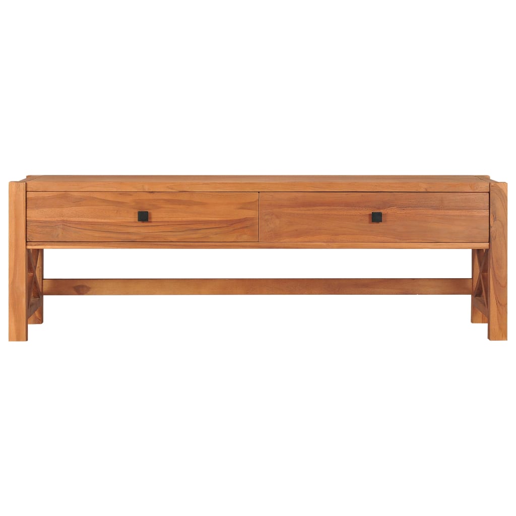 Meuble TV Scandinave en Teck - 140 cm-Mon Meuble TV-100 cm-1-3