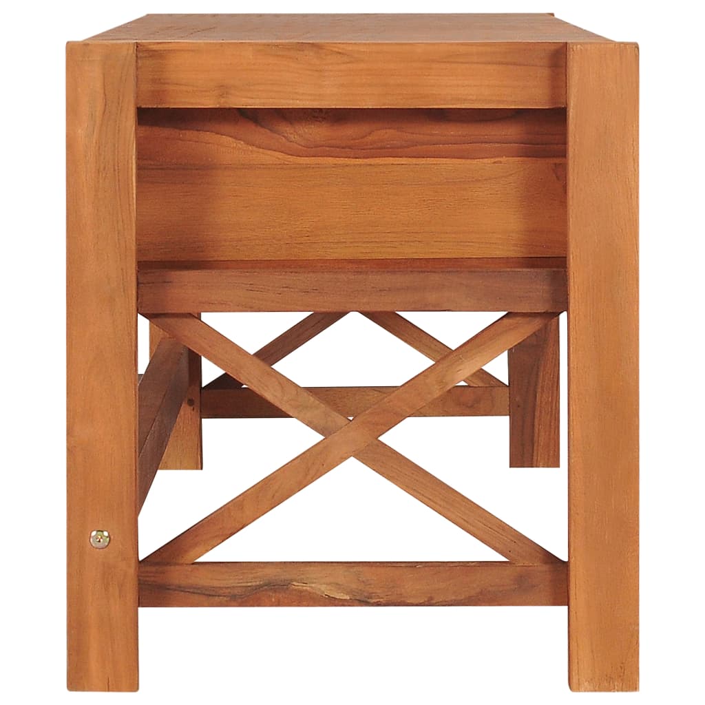 Meuble TV Scandinave en Teck - 140 cm-Mon Meuble TV-100 cm-1-4