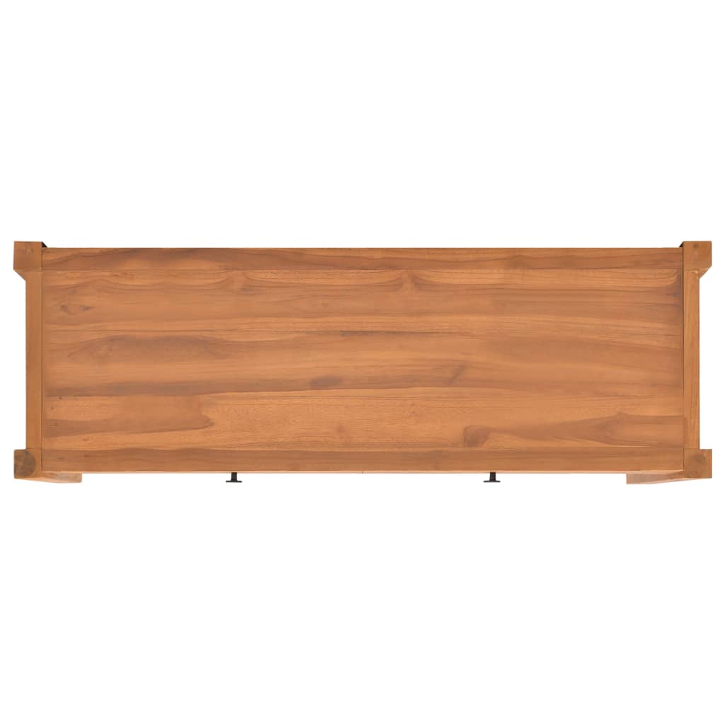 Meuble TV Scandinave en Teck - 140 cm-Mon Meuble TV-100 cm-1-6