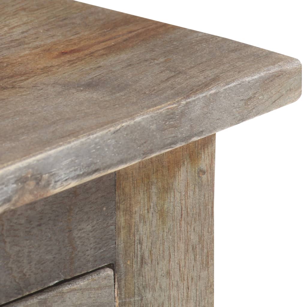 Meuble TV Scandinave Gris en Manguier - 100 cm-Mon Meuble TV-6