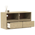 Meuble TV Scandinave Marron en Pin Massif - 99 cm-Mon Meuble TV-1