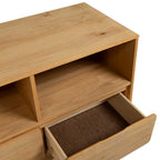 Meuble TV Scandinave Marron en Pin Massif - 99 cm-Mon Meuble TV-7