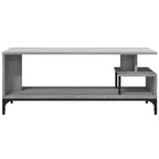 Meuble TV Scandinave Pied Noir Effet Chêne Gris - 102 cm-Mon Meuble TV-Chêne fumé-1-5