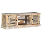 Meuble TV Scandinave Vintage en Manguier Massif - 120 cm-Mon Meuble TV-10