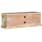 Meuble TV Scandinave Vintage en Manguier Massif - 120 cm-Mon Meuble TV-4
