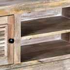 Meuble TV Scandinave Vintage en Manguier Massif - 120 cm-Mon Meuble TV-5