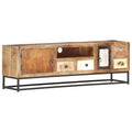 Meuble TV Style Ancien en Bois de Récupération - 120 cm-Mon Meuble TV-1