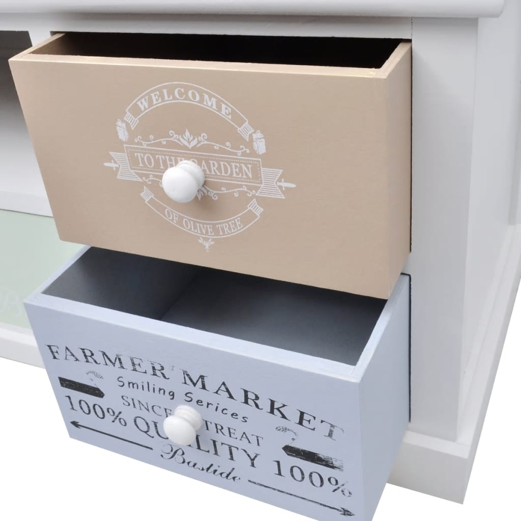 Meuble TV Style Campagne Chic en Bois - 100 cm-Mon Meuble TV-5