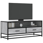 Meuble TV Style Industriel Effet Bois Gris - 100 cm-Mon Meuble TV-Sonoma gris-100 cm-3