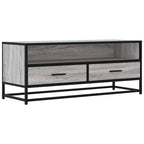 Meuble TV Style Industriel Effet Bois Gris - 100 cm-Mon Meuble TV-Sonoma gris-80 cm-1