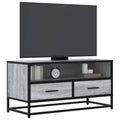 Meuble TV Style Industriel Effet Bois Gris - 100 cm-Mon Meuble TV-Sonoma gris-80 cm-15