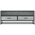 Meuble TV Style Industriel Effet Bois Gris - 100 cm-Mon Meuble TV-Sonoma gris-80 cm-4