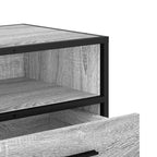 Meuble TV Style Industriel Effet Bois Gris - 100 cm-Mon Meuble TV-Sonoma gris-80 cm-8