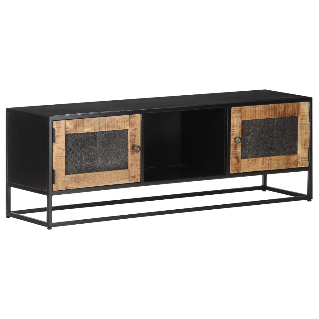 Meuble TV Style Industriel en Manguier et Métal - 120 cm-Mon Meuble TV-110 cm-1-10