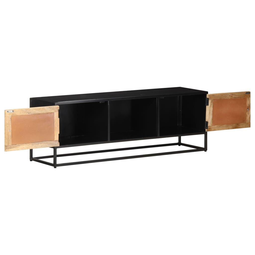 Meuble TV Style Industriel en Manguier et Métal - 120 cm-Mon Meuble TV-110 cm-1-3