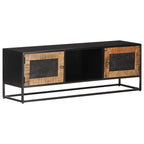 Meuble TV Style Industriel en Manguier et Métal - 120 cm-Mon Meuble TV-110 cm-1-7
