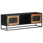 Meuble TV Style Industriel en Manguier et Métal - 120 cm-Mon Meuble TV-110 cm-1-8