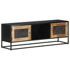 Meuble TV Style Industriel en Manguier et Métal - 120 cm-Mon Meuble TV-110 cm-1-9