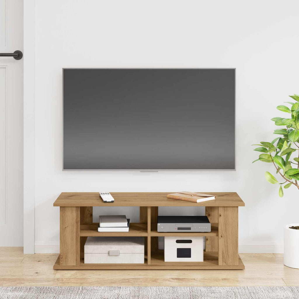 Meuble TV Style Japonais Effet Chêne Sonoma - 96 cm-Mon Meuble TV-chêne artisanal-2