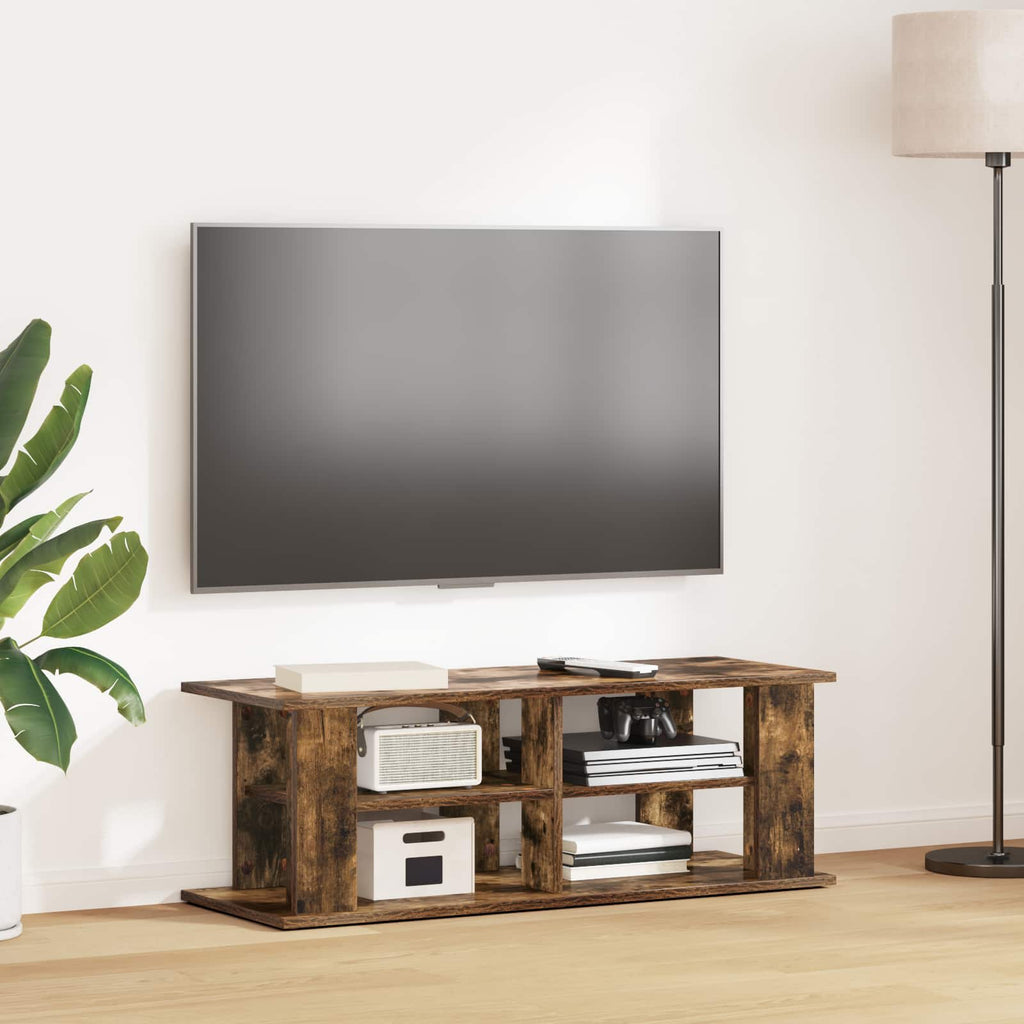 Meuble TV Style Japonais Effet Chêne Sonoma - 96 cm-Mon Meuble TV-Chêne fumé-10
