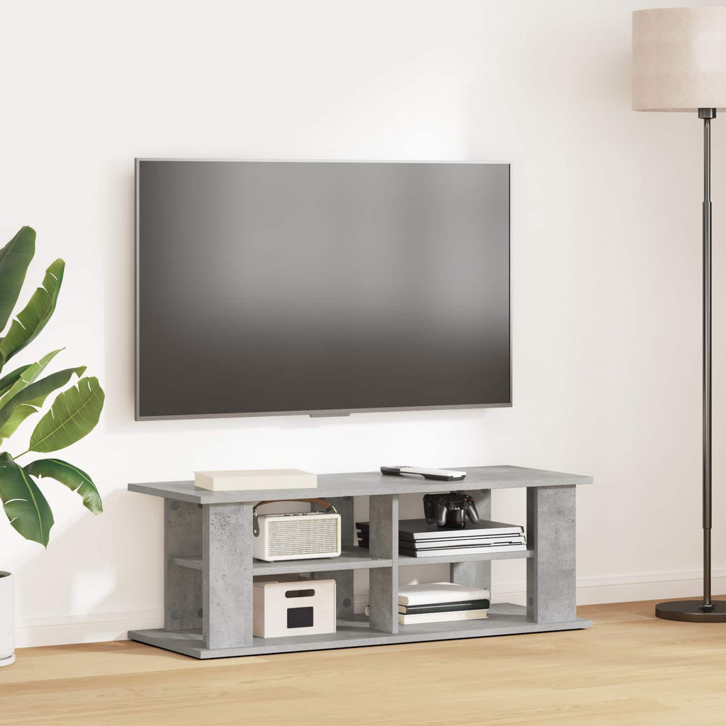 Meuble TV Style Japonais Effet Chêne Sonoma - 96 cm-Mon Meuble TV-Gris béton-9