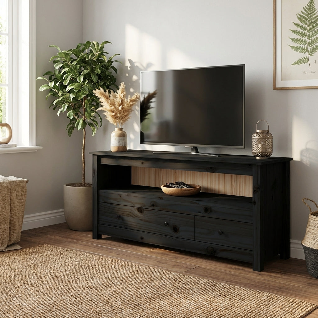 meuble-tv-style-naturel-en-pin-massif-noir-114-cm-decor