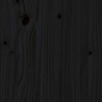 Meuble TV Style Naturel en Pin Massif Noir - 114 cm-Mon Meuble TV-Naturel-1-9