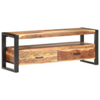 Meuble TV Style Rustique en Acacia Massif - 120 cm-Mon Meuble TV-Bois d'acacia massif-1