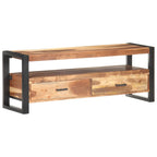 Meuble TV Style Rustique en Acacia Massif - 120 cm-Mon Meuble TV-Bois d'acacia massif-11