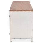 Meuble TV Style Scandinave en Acier et Sapin - 120 cm-Mon Meuble TV-5