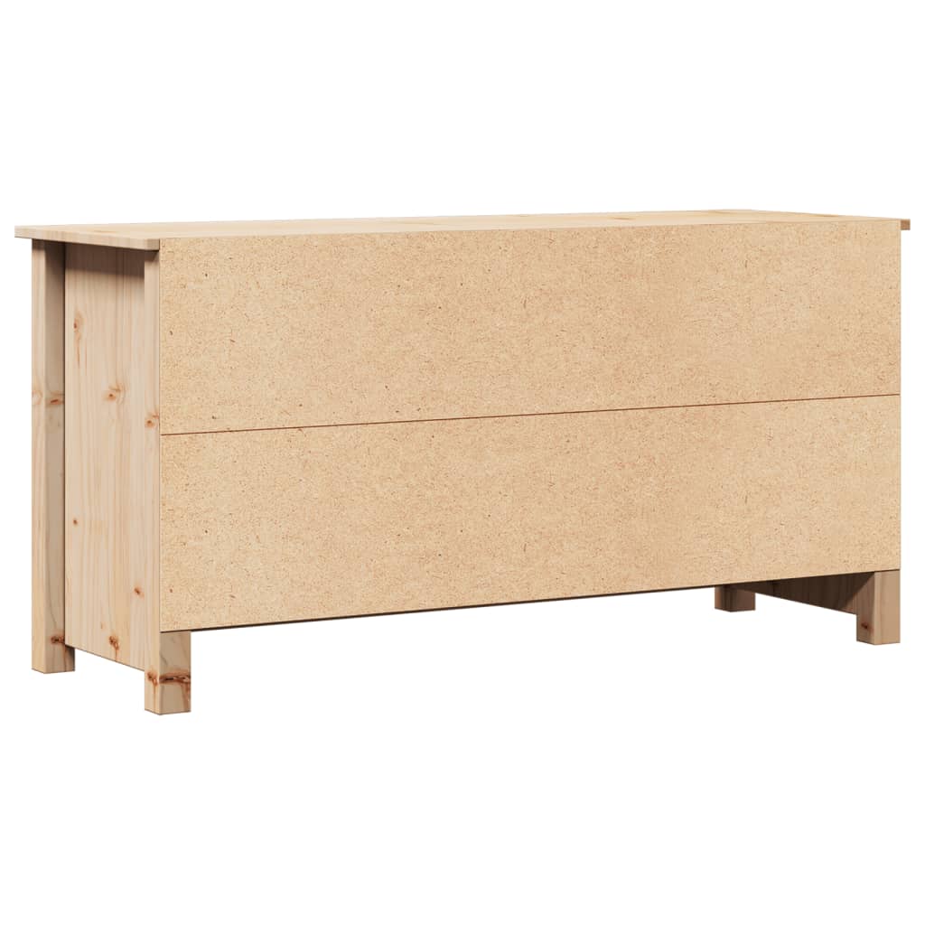 Meuble TV Style Scandinave en Bois de Pin - 103 cm-Mon Meuble TV-Naturel-1-7