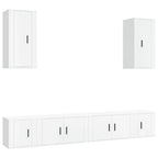 Meuble TV Suspendu 160 cm Blanc - 6 Pièces-Mon Meuble TV-Blanc brillant-1